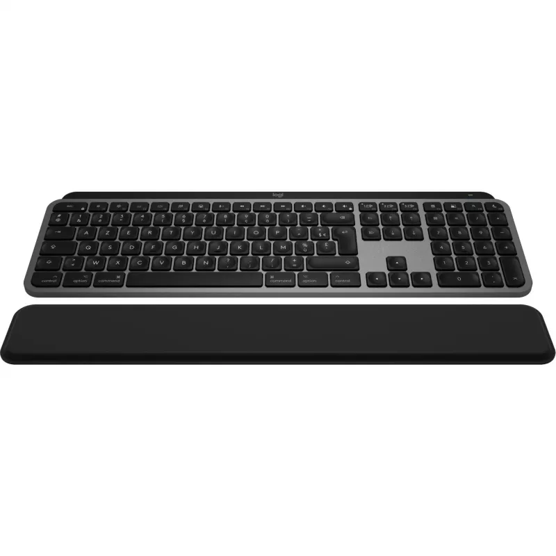 Logitech Master Series MX Keys S Combo for Mac - Bezprzewodowy zestaw klawiatury i myszy - Pełnowymiarowy - Podświetlany - AZERTY francuski - Space Gray (920-012841)