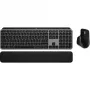 Logitech Master Series MX Keys S Combo for Mac - Bezprzewodowy zestaw klawiatury i myszy - Pełnowymiarowy - Podświetlany - AZERTY francuski - Space Gray (920-012841)
