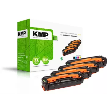 KMP Toner Combo Pack Kompatybilny z Samsung CLT-K504S/CLT-C504S/CLT-Y504S/CLT-M504S Czarny, Cyjan, Magenta, Żółty 4-Pack