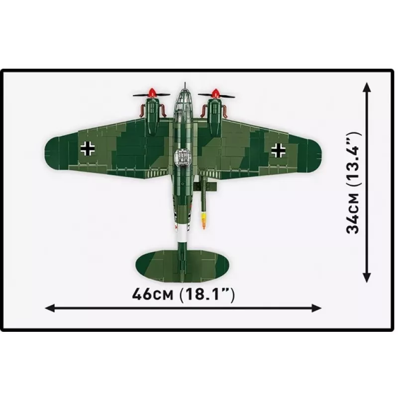 Zestaw klocków konstrukcyjnych COBI Heinkel HE 111 H-22 z bombą latającą V1, 927 elementów