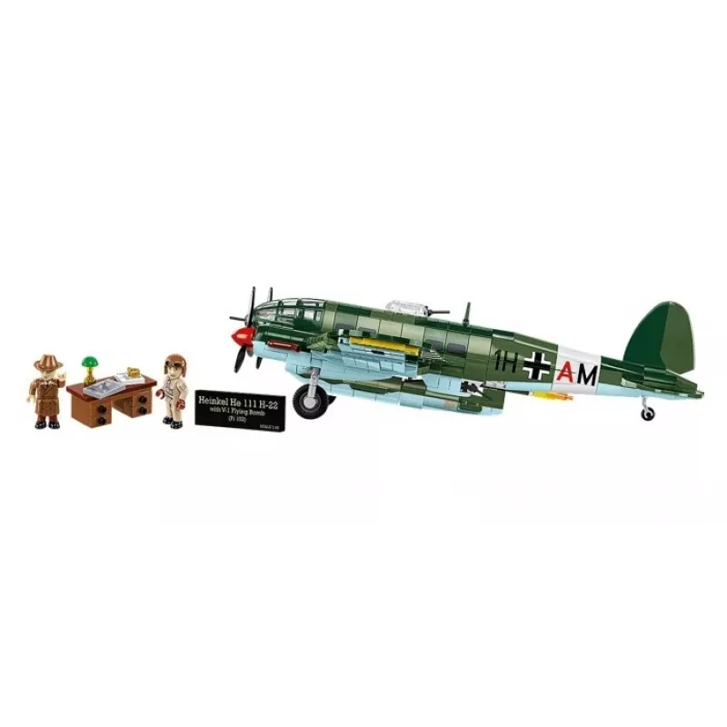 Zestaw klocków konstrukcyjnych COBI Heinkel HE 111 H-22 z bombą latającą V1, 927 elementów