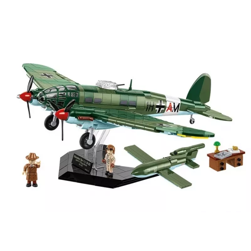Zestaw klocków konstrukcyjnych COBI Heinkel HE 111 H-22 z bombą latającą V1, 927 elementów