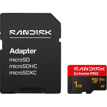 SanDisk Extreme PRO microSDXC 1TB UHS-I V30 A2 Karta Pamięci + Adapter SD