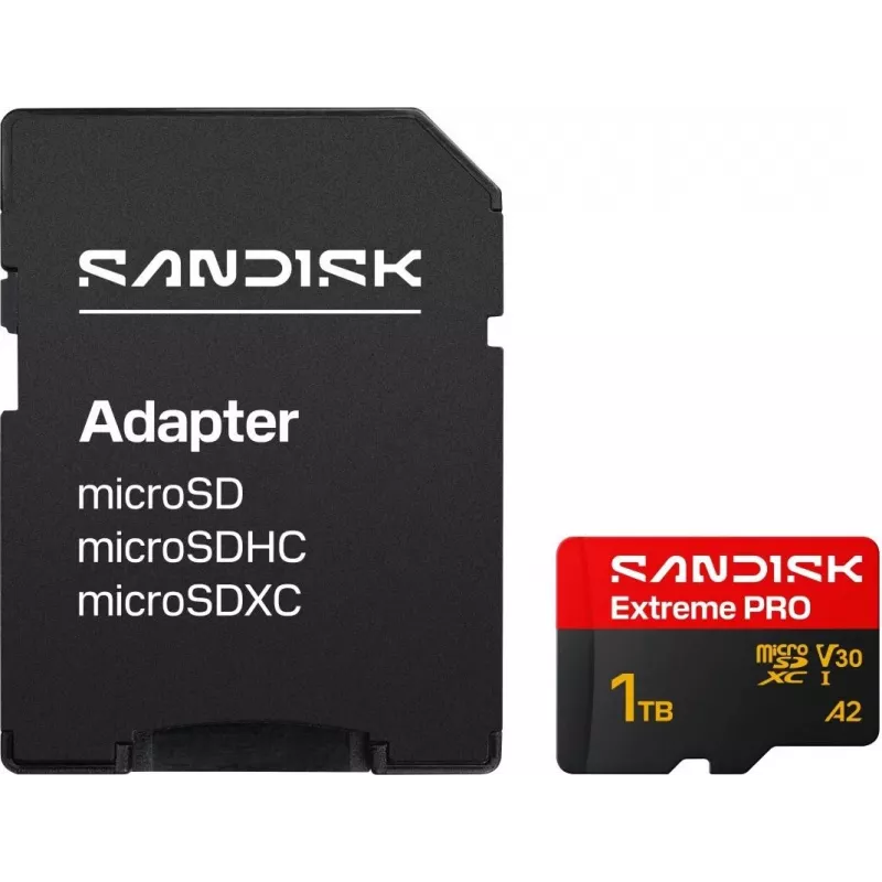 SanDisk Extreme PRO microSDXC 1TB UHS-I V30 A2 Karta Pamięci + Adapter SD