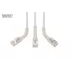 DIGITUS CAT 6A F-FTP Angled Patch Cable, Copper, 1.5 m, Grey, 10 Pieces