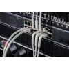 DIGITUS CAT 6A F-FTP Angled Patch Cable, Copper, 2 m, Grey, 10 Pieces