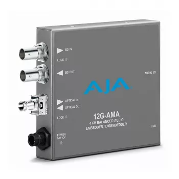 AJA 12G-AMA-R 12G-SDI Analogowy Embedder/Deembedder Audio z 4-kanałowym XLR