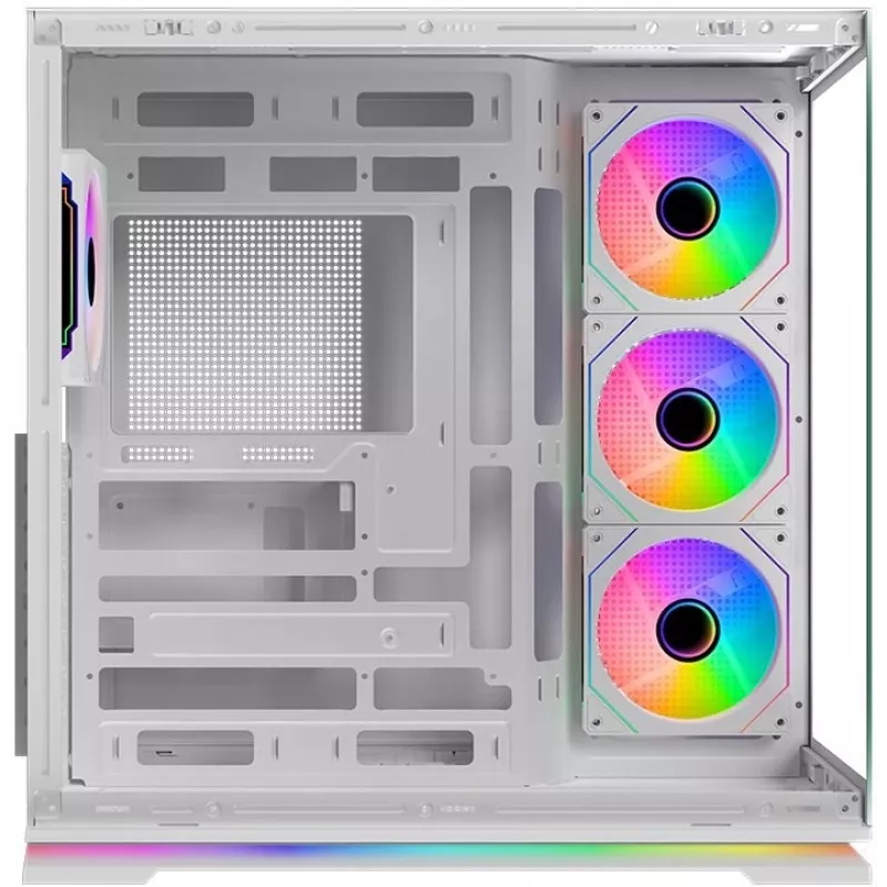 Krux Atron White Mid-Tower PC Case with Tempered Glass