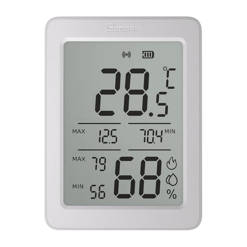 SONOFF AirGuard TH SNZB-02DR2 ZigBee LCD Czujnik Temperatury i Wilgotności