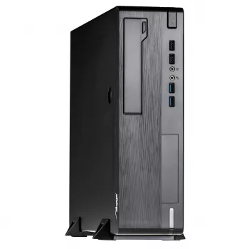 Akyga AK-502-02BK obudowa komputerowa SFF, Micro ATX / Mini ITX, 2x USB 3.0, bez zasilacza, czarna