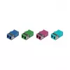 EFB Elektronik LC Duplex Single Mode Fibre Optic Coupler, Flangeless, Blue, Ceramic Sleeve (53515.1)