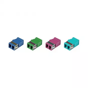 EFB Elektronik LC Duplex Single Mode Fibre Optic Coupler, Flangeless, Blue, Ceramic Sleeve (53515.1)