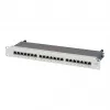 EFB Elektronik 19 inch 1U 24-Port Patch Panel, Niewyposażony, Szary (RAL 7035)