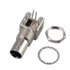EFB-Elektronik BNC Female Jack PCB Mount 50 Ohm Full Metal Right-Angle Coaxial Connector (52594.1)