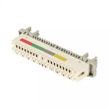 EFB-Elektronik LSA Listwa rozłączna 2/10 do 10DA do montażu na pręcie okrągłym, bez kodu kolorystycznego (46005.2)