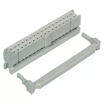 EFB-Elektronik 20-Pin Pin Header Connector, 2.54 mm Pitch, 2x10, Straight, Grey, E-WP 5461