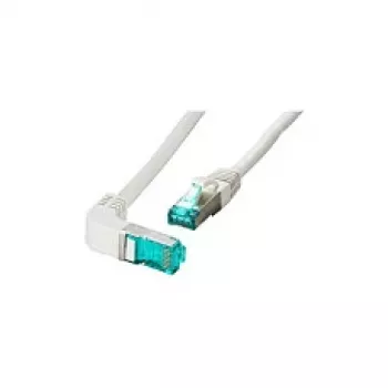 EFB-Elektronik RJ45 Patch Cable Cat.6A S/FTP LSZH 1x90° Grey 2m