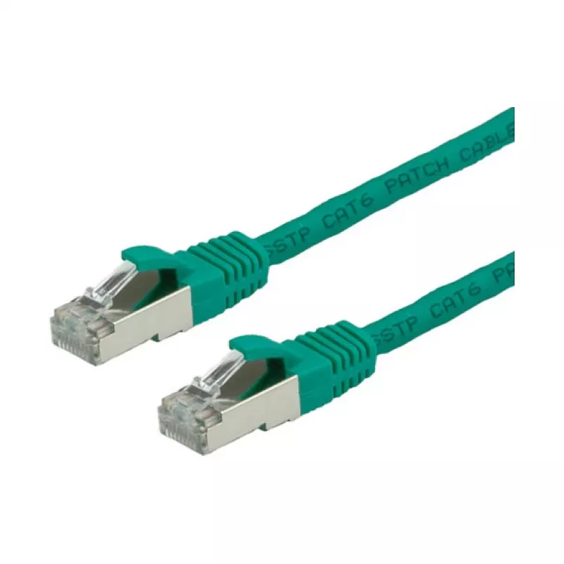 VALUE Patch Cable Cat.6 Class E S/FTP PiMF LSOH Green 1.5m