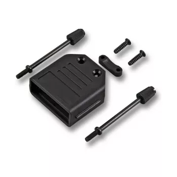 EFB Elektronik Flip-Top Hood Black 9-Pin D-SUB