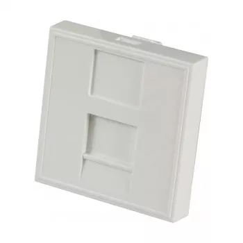EFB Elektronik ET-25026 Płyta centralna 22,5x45mm do 1 modułu Keystone, gniazdo proste, czysta biel (RAL 9010)