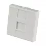 EFB Elektronik ET-25026 Płyta centralna 22,5x45mm do 1 modułu Keystone, gniazdo proste, czysta biel (RAL 9010)