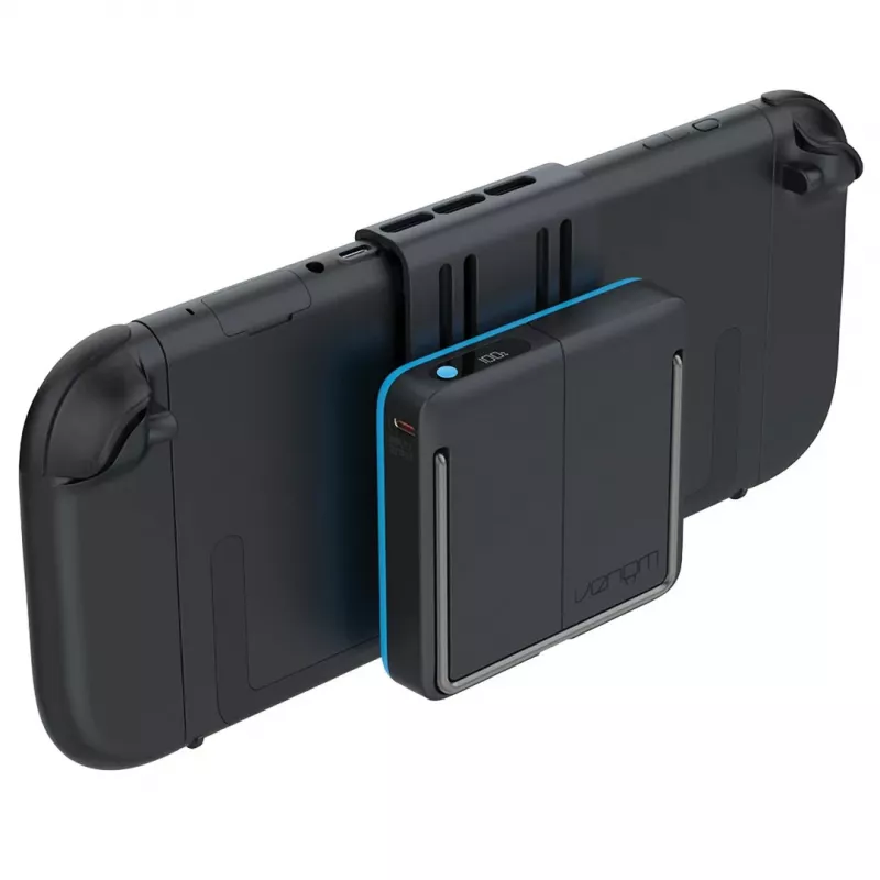 Venom Etui Ładujące do Nintendo Switch 2 - Twarde Etui z Power Bankiem 10 000 mAh, Czarny