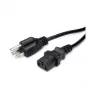 VALUE Power Cable IEC 60320 C13 do NEMA 5-15 (M) 125 V - 1,8 m - Czarny