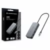 CONCEPTRONIC USB-C na 2x Gigabit Ethernet + 2x USB-A 3.2 Gen 1 Adapter, 0,3 m, Szary