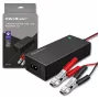 Qoltec 52665 Automatyczna ładowarka akumulatorów do akumulatorów AGM GEL STD, 24V 2A 48W, wskaźnik LED, kabel 1,8m