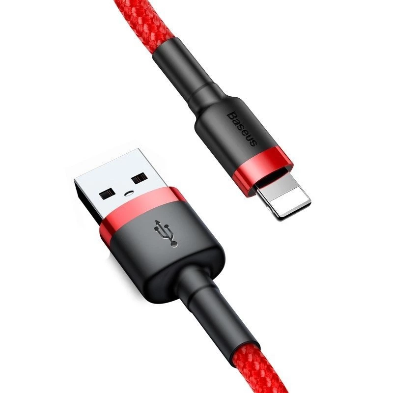 Baseus CALKLF-C09 USB-A do Lightning Kabel 2 m Czerwony