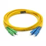 EFB-ELEKTRONIK Fiber Optic Patch Cable LC/APC do LC/UPC Singlemode OS2 9/125µm 5m Żółty
