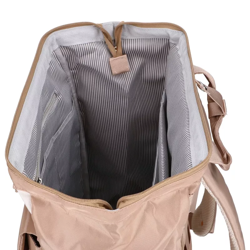 Black Forest KM02 Beige Cabin Travel Backpack 40x30x15 cm + Toiletry Bag