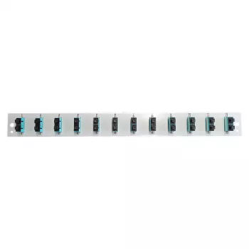 EFB Elektronik Populowany panel przedni 12x SC Duplex OM3 Pionowy Czarny