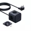 Baseus EnerFill FA11 67W Kostka z listwą zasilającą z 3 gniazdami EU, 2 USB-C i 1 USB-A, kabel 1,5 m, czarny