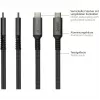 GoodConnections USB-C 2.0 (ST-ST) 3m Connection Cable Textile Jacket 240W Anthracite