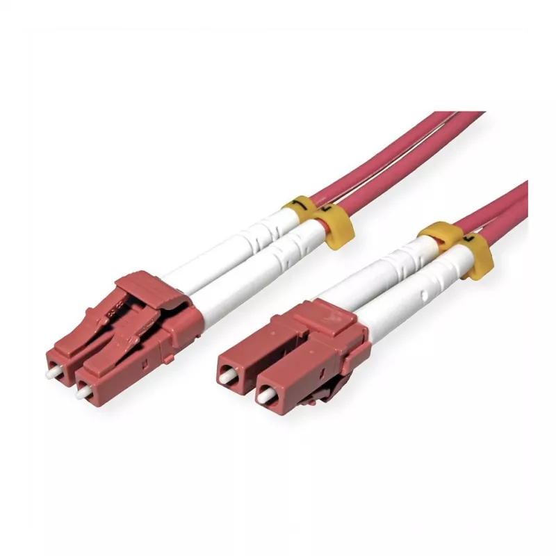 ROLINE Fiber Optic Patch Cable OM4 50/125µm LC/LC Steel-Reinforced LSOH Violet 7 m