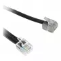 Synergy21 TAE-F do RJ11/RJ12 Płaski kabel adaptera telefonicznego, 0,2 m, biały, hurt