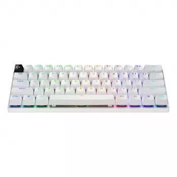 Logitech G PRO X 60 LIGHTSPEED Bezprzewodowa Klawiatura Gamingowa 60% Kompaktowa - Tactile - Biała - QWERTY International English