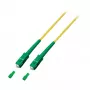 EFB Electronics Fiber Optic Patch Cable SC/APC to SC/APC Singlemode OS2 G.657.A1 2m Yellow LSZH