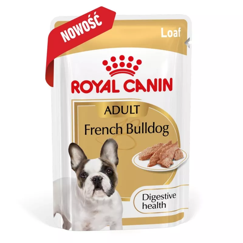 ROYAL CANIN French Bulldog Adult Digestive Health Loaf Box - Mokra karma dla psa - 12x85g