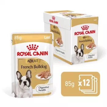 ROYAL CANIN French Bulldog Adult Digestive Health Loaf Box - Mokra karma dla psa - 12x85g