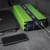 Qoltec Monolith Power Adapter/Inverter Auto 2000 W Green