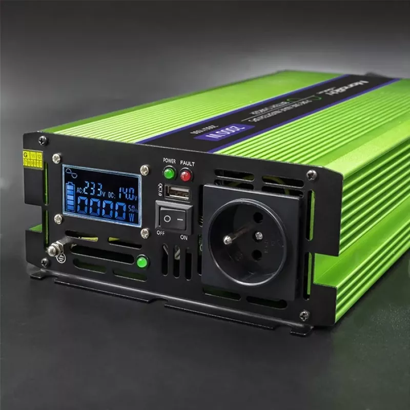 Qoltec Monolith Power Adapter/Inverter Auto 2000 W Green
