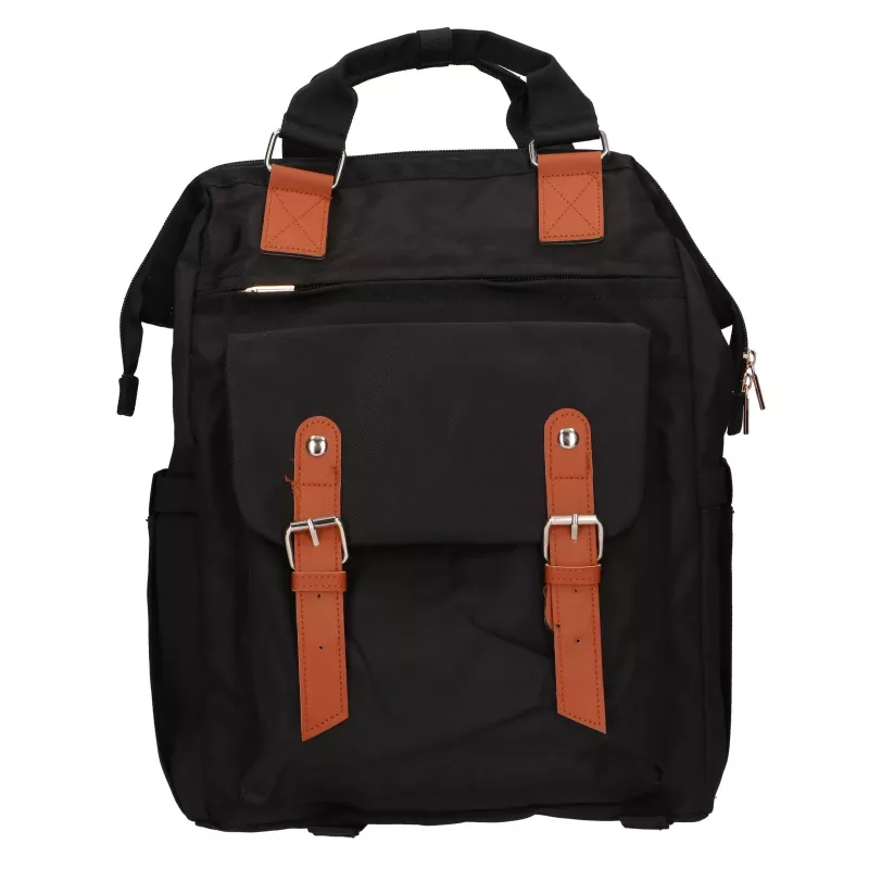BLACK FOREST KM02 Plecak podróżny kabinowy 40x30x15 cm + Kosmetyczka Czarny