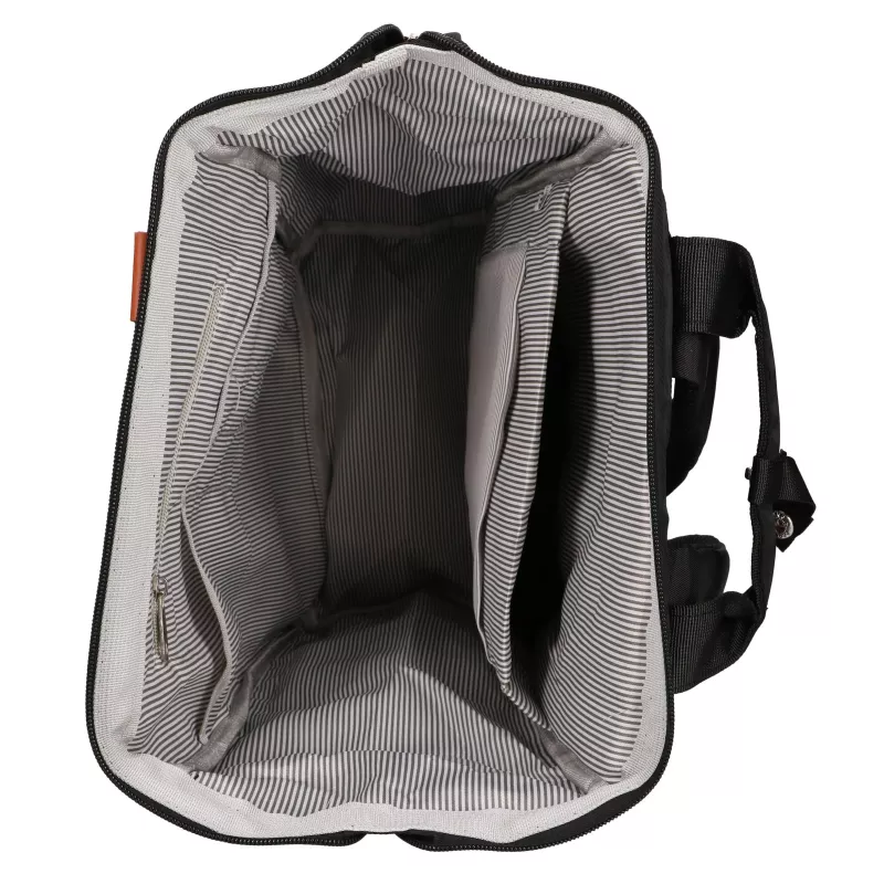 BLACK FOREST KM02 Plecak podróżny kabinowy 40x30x15 cm + Kosmetyczka Czarny