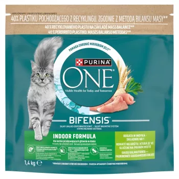 Purina ONE Indoor Formula Cat Turkey 1.4kg