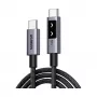 UGREEN Uno L509 100W USB-C do USB-C PD Szybka Ładowarka Kabel LED 2m Czarny