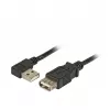 EFB-ELEKTRONIK USB 2.0 Extension Cable A (Angled) - A Male to Female, 3.0m, Black, Classic