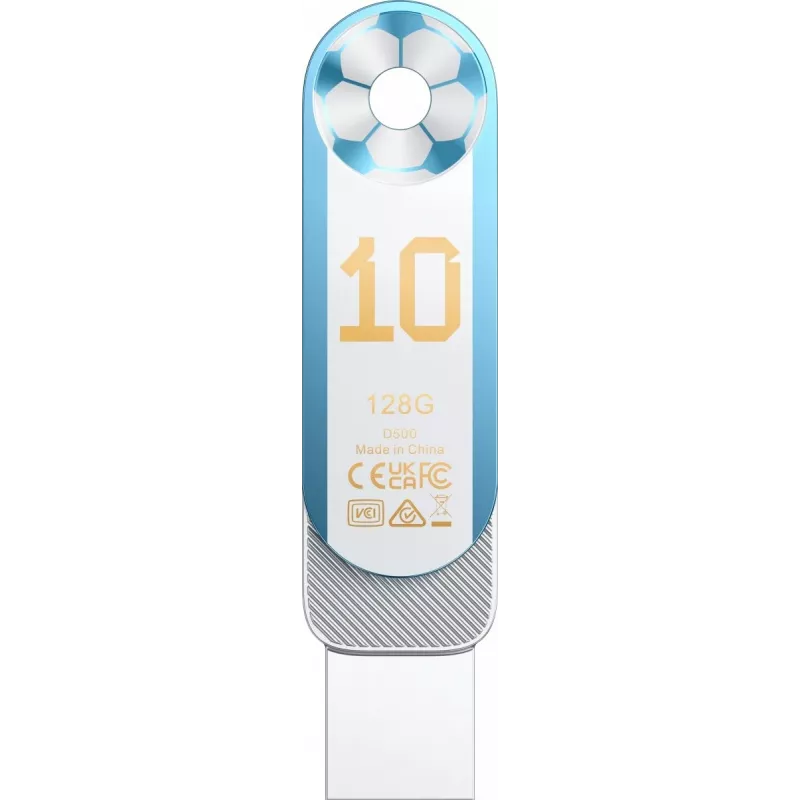 Lexar Dual D500 128GB USB-C/A 3.2 Flash Drive 400/360MB/s Biały