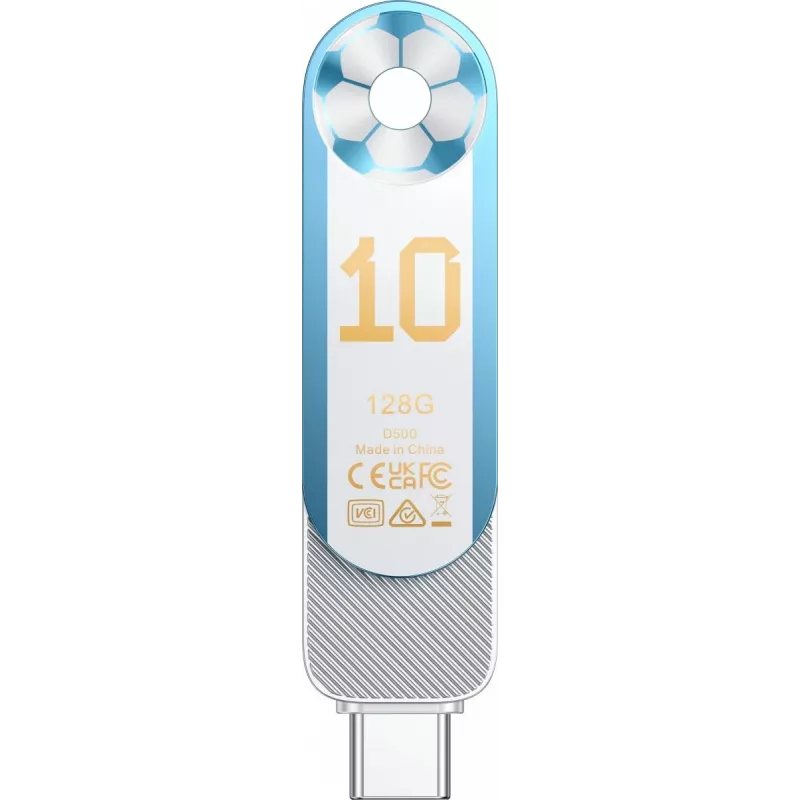 Lexar Dual D500 128GB USB-C/A 3.2 Flash Drive 400/360MB/s Biały